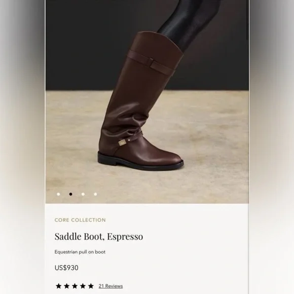 New in Box Dear Frances Size 40 UK 9M Leather Knee High Boots Italy Retail $950 - Picture 7 of 7